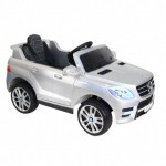 Детский электромобиль Mercedes-Benz ML350 серебристый глянец - магазин СпортДоставка. Спортивные товары интернет магазин в Реутове 