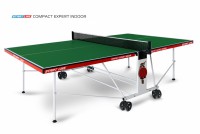Теннисный стол для помещения Compact Expert Indoor green proven quality 6042-21 s-dostavka - магазин СпортДоставка. Спортивные товары интернет магазин в Реутове 
