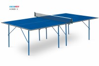 Теннисный стол для помещения swat Hobby 2 blue любительский стол для использования в помещениях 6010 s-dostavka - магазин СпортДоставка. Спортивные товары интернет магазин в Реутове 