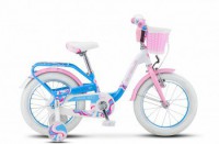 Детский велосипед Stels Pilot-190 16" V030 Белый розовый голубой 2022 - магазин СпортДоставка. Спортивные товары интернет магазин в Реутове 