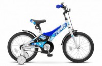 Детский велосипед Stels Jet 16" Z010 синий белый 2022 - магазин СпортДоставка. Спортивные товары интернет магазин в Реутове 