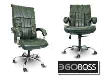 Офисное массажное кресло EGO BOSS EG1001 Малахит в комплектации ELITE натуральная кожа - магазин СпортДоставка. Спортивные товары интернет магазин в Реутове 