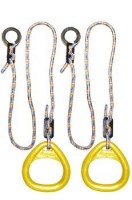 Детские гимнастические кольца треугольные  для ДСК желтые КГ02В - магазин СпортДоставка. Спортивные товары интернет магазин в Реутове 
