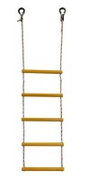 Детская веревочная лестница для ДСК  5 перекладин желтая ЛВ5-2В - магазин СпортДоставка. Спортивные товары интернет магазин в Реутове 